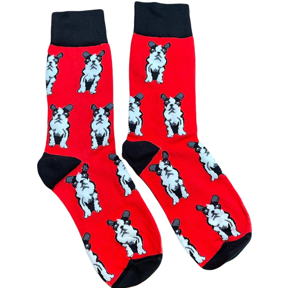 5/$10 💥 Red French Bulldog Socks!